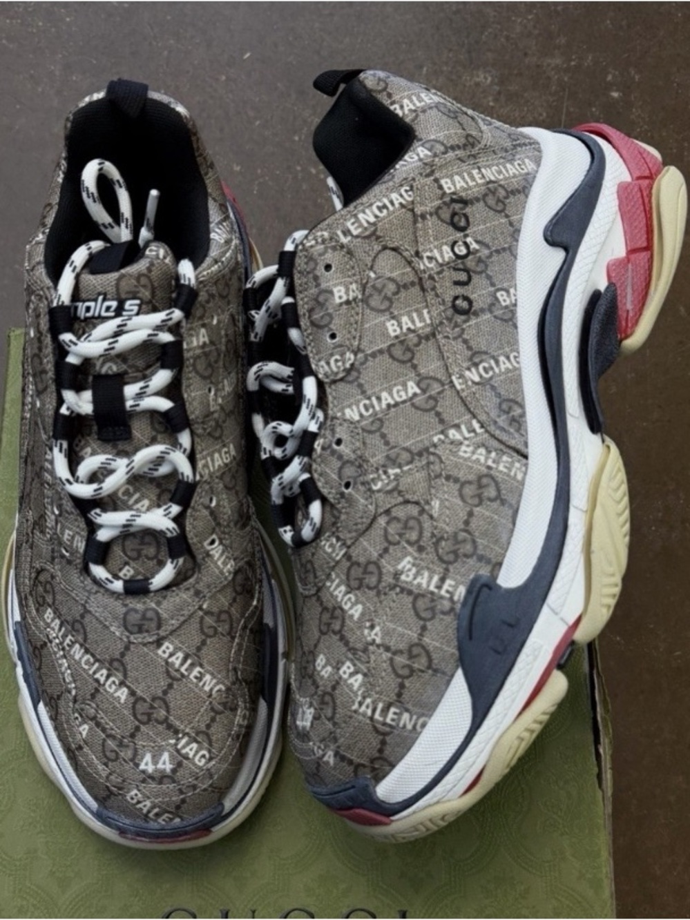 Balenciaga x Gucci the Hacker Project Tiple S size 44 Sneaker